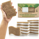 Biolagunevad looduslikud k&auml;snad 9 TK PAKEND, kompostitav tselluloosi- ja kookosp&auml;hkli puhastusk&auml;sn, keskkonnas&otilde;bralikud k&auml;snad k&ouml;&ouml;ki