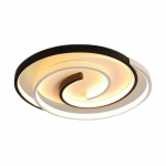 Magamistoa LED-l&uuml;hter hele must valge kaasaegne laelamp p&ouml;&ouml;ningul elutuba s&ouml;&ouml;gituba Diameter -50cm must