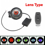 D&uuml;naamilised Devil Eye objektiivi tuled 12 V autodele, deemonsilm, punasilmne retrofits komplektid esitulede modifitseeritud Eagle Eye Light autode tarvik lens type 1