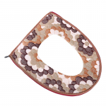 Pehme kattega soe WC-istmekatte padi Vannitoa sisekujundus Lilletr&uuml;kis Coral Velvet Pestavad padjad One Size sinine