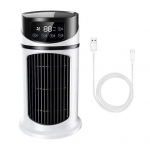 Youshengi kaasaskantav vaikne v&otilde;nkuv p&otilde;randal seisev labadeta ventilaator 6 tuulekiirusega taimeriga jahutusventilaatori lauaga konditsioneer valge