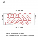 Koogi &scaron;abloonid Plastikust pitsist koogi &auml;&auml;riste &scaron;abloon koogi servade kaunistamiseks mall vormi koogi kaunistamiseks 1
