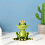 1 pakk, pastoraalses stiilis jooga konnakaunistus, elutoa r&otilde;du, lauaarvuti raamaturiiuli vaigust kaunistus, &otilde;uekaunistus Crown Frog