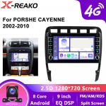 2 Din autoraadio Porsche Cayenne 1 9PA 2002-2010 jaoks Multimeedia videopleier Navigatsioon GPS Juhtmevaba CarPlay Android Auto BT5.0 8 core 4GB+64GB