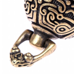 Brass Drop Bell Hiina Good Luck Tinkle Bell amulett k&auml;ev&otilde;ru ja jalav&otilde;ru jaoks