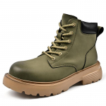 Mood K&otilde;rge &uuml;laosaga t&ouml;&ouml;saapad Meeste originaalsed mugavad jalan&otilde;ud matkamiseks nahast vabaajajalatsid meestele P&otilde;hisaapad veekindlad kollased saapad 38 pruun