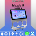 Android Carplay Auto Raadio Mazda 5 2005-2010 jaoks Multimeediam&auml;ngija Peaseade Stereo GPS Navigatsioon BT WIFI 2+32GB 2+32GB
