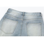 Ameerika High Street Jeans Meeste S&uuml;gis Trendikas Br&auml;nd Ins L&otilde;dvad Laiad Sirged P&uuml;ksid Veidi Laienevad P&uuml;ksid S helesinine v&auml;rv
