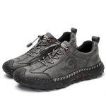 Retro lehmanahast kingad Meeste p&auml;tsid K&auml;sitsi valmistatud vabaaja nahast kingad Mokassiinid Meeste lamedad kingad 38 hall