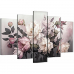 5-osaline komplekt Dobrodarovi modulaarne seinamaal pastell seinakaunistus l&otilde;uendil maal kunstiteos, pere elutoa kaunistus XLarge Size Unframed Canvas