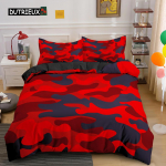 Kodutekstiil Lahe Poiss T&uuml;druk Laps T&auml;iskasvanu Tekikate Komplekt Camouflage Voodipesu Komplektid King Queen Twin Tekikatted Padjap&uuml;&uuml;ridega EU single(135x200cm)