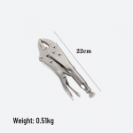 Suure s&uuml;sinikusisaldusega terasest lukustustangid &ndash; &uuml;mmargused/sirgesuulised, fikseeritud, kaasaskantavad, kiirklambriga 7-inch round jaw