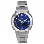 Casio G-Shock Analoog-Digitaalne T&auml;ismetallist Nutitelefoni &Uuml;hendusega Sinine T&auml;hik P&auml;ikeseenergial t&ouml;&ouml;tav GM-B2100AD-2A 200M Meeste Kell sinine