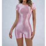 L&uuml;hikeste varrukatega elastsed m&auml;ngukost&uuml;&uuml;mid L&auml;ikiv ujumistrikoo esiosa &otilde;mblusteta bodi sukkp&uuml;ksid Seksikad kehatopsid Athletic Gym Fitness Trikood Unitard M