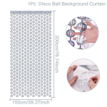 1*2m Laser H&otilde;bedane Diskokera Taust Vihmakardin Palju &Otilde;nne S&uuml;nnip&auml;evaks Peokaunistus Laste Beebipeo Taust Pulmatarbed