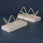 Visiitkaardikarp Puidust visiitkaardihoidja Laud Kontori dekoratiivkaardikohver Kooli t&ouml;&ouml;laua tarvikud beech