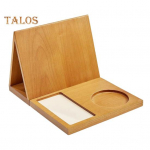 Puidust kolmnurkne raamatuhoidja lauapealne kohvitee hoidja raamatunurk lugemisalus &Ouml;&ouml;alus Raamatutugi Kingitus raamatus&otilde;pradele vana puu v&auml;rv