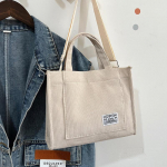 Corduroy Casual naiste kandekott &otilde;lakott Retro Art Canvas Crossbody kotid naistele Puuvillane lukuga k&auml;ekotid Luksuslik disainer valge