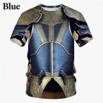 3D Prinditud Keskaegne Turvis T-s&auml;rk Meestele Cosplay Mustriga T-s&auml;rgid Vabaaja Mood &Uuml;mara Kaelusega L&uuml;hikeste Varrukatega T-s&auml;rgid &Uuml;lem&otilde;&otilde;dulised Topid L