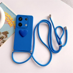Note13 Crossbody Lanyard Love Heart &uuml;mbris Xiaomi Redmi Note 13 Pro jaoks 4g 5g 13Pro Plus 12 11 10 9 8 12pro juhtme silikoonkate Redmi Note 12 4g