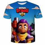 Pol&uuml;ester Kiirelt kuivav BRAWL STARS Meeste Topid Suvised Laste Vabaaja Mugavad Kiirelt kuivavad Hingavad Laste T-s&auml;rgid Riided XXS-6XL 12 L