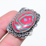 Calsilica Handmade 925 Sterling Silver Jewelry Ring Size 10 t3c35