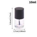 10.5.15 ml t&uuml;hjad k&uuml;&uuml;nelaki pudelid kosmeetikakonteinerid k&uuml;&uuml;nte klaaspudelid harjaga l&auml;bipaistev klaas kaanega harjaga 10ML