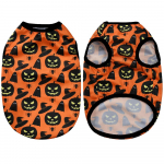 Pumpkin Print Koerariided V&auml;ikestele Koertele Kassidele Halloweeni Peovest T-s&auml;rk Kutsika Yorkies Mops Chihuahua Pullover Kost&uuml;&uuml;m Lemmikloomamantel XS