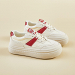 Vabaaja jalutusk&auml;igukingad naistele Mugavad PU-nahast paeltega paksu platvormiga tossud Libisemiskindlad tennised Naiste hingavad jooksujalatsid 35 sinine