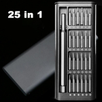 T&auml;ppiskruvikeerajate komplekt 25 &uuml;hes v&auml;ikese kruvikeeraja komplekti magnetilise remondi t&ouml;&ouml;riistakomplekt s&uuml;learvuti, iPhone'i, mobiiltelefoni, arvuti, MacBooki, tahvelarvuti, arvuti, PS5 jaoks