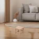 Puidust astmelaud V&auml;ike jalatugi, istuv aste, vaba aeg jalatugi Ottoman ukseava jaoks