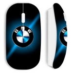 Souris sans fil - MANIACASE - BMW - Blanc - Design ergonomique - Optique