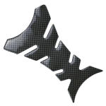 1TK Mootorratta Universaalne 3D S&uuml;sinikkiust Geel Gaas K&uuml;tusepaagi Padjakaitse Kleebis must