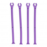 4 tk Veiniklaasi Fikseeritud Klamber Silikoonist Reguleeritav Painduv Pokalihoidja Kodu Baariks