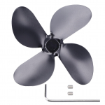 Ventilaatori tera vahetus Kamin alumiiniumsulamist tera Must universaalne pliidi ventilaatori tera4 tera