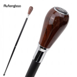 Pruun puidust number luksuslik mood puidust jalutuskepp, dekoratiivkepp Gentleman, elegantne Cosplay kepi nupp Crosier 93cm