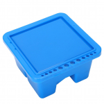 Kunstniku pintslivann Multifunktsionaalne v&auml;ike ruudukujuline v&auml;rvivanni pott koos hoidikuga kunstitarvikutega