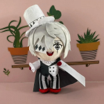 Anime Bungou hulkuvad koerad Dostojevski Palus nukum&auml;nguasi Osamu Dazai Nakahara Chuya armas pehme t&auml;idisega padi s&uuml;nnip&auml;evakingitus 20cm 20cm