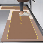 Vastupidavad, vett imavad, libisemiskindlad k&ouml;&ouml;gip&otilde;randamatid: Pehmed, Lihtsalt Hooldatavad, Mustust H&uuml;lgavad Diatomiitsavi Matid 50x80 cm