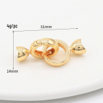 Zhongxing 14K kullast p&auml;rlikee ja k&auml;ev&otilde;ru kinnis DIY ehete jaoks