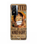 Coque Pour Vivo Y76 5G One Piece Wanted Poster Monkey D. Luffy Maniacase