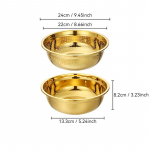 2 tk / komplekt riisis&otilde;el Roostevabast terasest Kuldne &auml;ravoolukorv Multifunktsionaalne munajahu segamiskauss k&ouml;&ouml;gis puuviljasupi kraanikauss