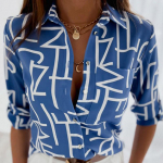 Naiste pikkade varrukatega rev Lilleprinteriga pluuss&auml;rk, Naiste topid S