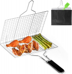 Kokkupandav grillkorv &otilde;ues telkimine BBQ roostevabast terasest grillrest Kokkupandav mereannid praad k&ouml;&ouml;giviljad grill-k&uuml;psetust&ouml;&ouml;riist
