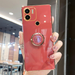 Redmia1 Redmia2 Luksuslik Plakeeritud S&otilde;rmuse Hoidik Seisutugi &Uuml;mbris Xiaomi Redmi A1 A2 Plus A 1 2 jaoks Pehme Silikoonist Tagakaas A1plus A2plus redmi a1