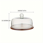 Vintage Jaapani Akaatsiapuidust Koogialus - &Uuml;mmargune Magustoidu Serveerimisalus Suupistete, Puuviljade ja Maiustuste jaoks M