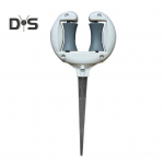 Voolikujuhiku ratastega aiavooliku hoidik rullikutega Maapinnale asetatav voolikujuhik Hoiab vooliku lillepeenardest eemal Kaitseb taimi t&auml;pse kastmise tagamiseks 1pc valge