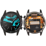 LCD-ekraan ja puuteekraan t&auml;iskomplekt koos raamiga Huawei Watch GT 2 46mm jaoks