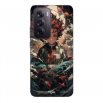 Coque de t&eacute;l&eacute;phone - Maniacase - Oppo Reno 12 5G - Silicone - Souple - Demon Slayer Tanjiro