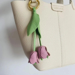 Handmade tulip niche design key chain bag decoration exquisite gift